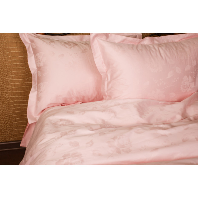 Постельное белье евро жаккард люкс Apricot Palette Grass German Grass