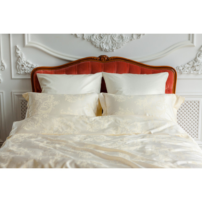 Постельное белье евро жаккард люкс Golden Palette Grass German Grass