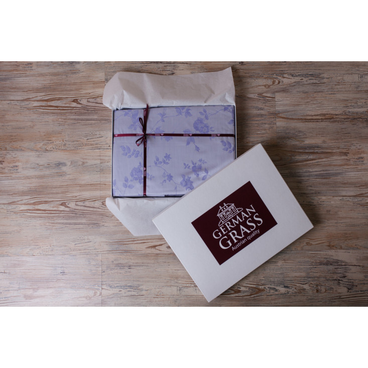 Постельное белье евро жаккард люкс Lavender Palette Grass German Grass