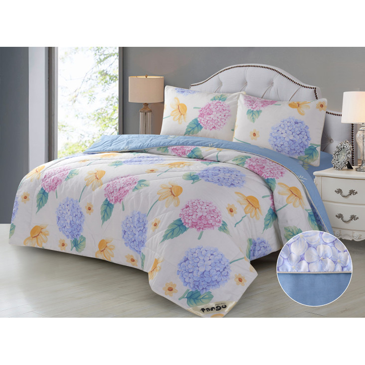 Постельное белье 1.5 спальное твил с одеялом Tango W100-57