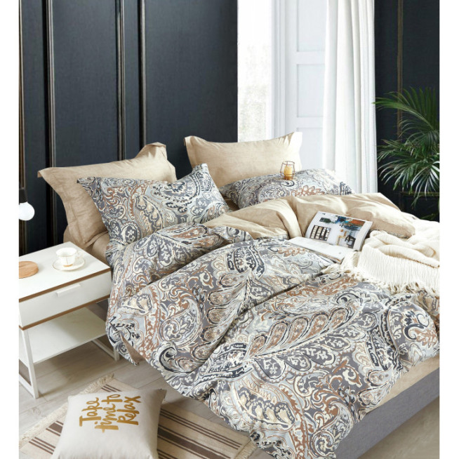 Купить постельное белье сатин AM04-47 евро Cristelle