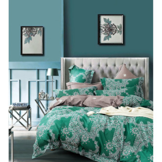 Купить постельное белье сатин AM04-59 евро Cristelle