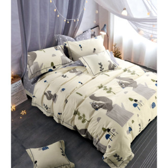 Купить постельное белье сатин AM04-62 евро Cristelle