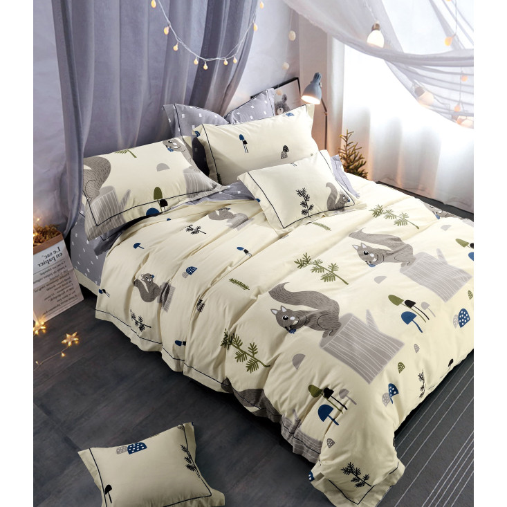 Купить постельное белье сатин AM04-62 евро Cristelle