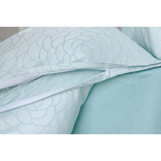 Постельное белье евро жаккард люкс German Grass Лазурная Палитра (Azur Palette) в интернет-магазине Люкс Постель