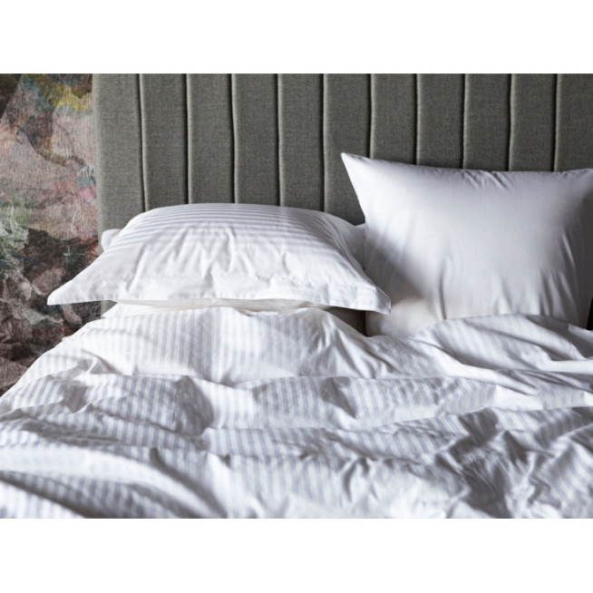 Постельное белье евро страйп-сатин люкс Stripe Palette Grass German Grass