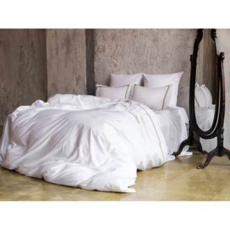 Постельное белье евро 200х200 мако сатин Tryol Noble Canvas Grass German Grass