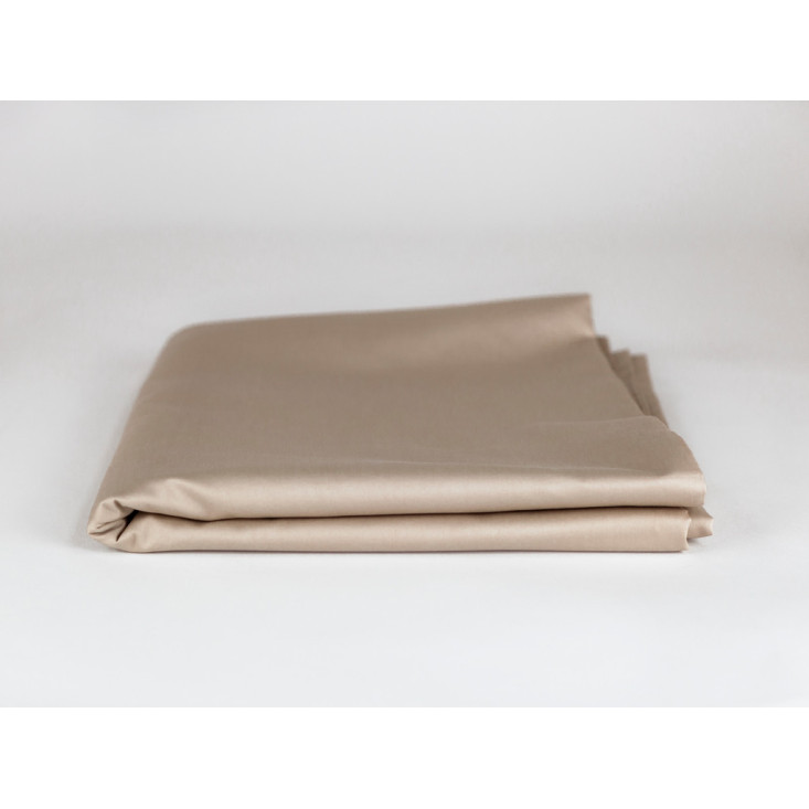 Простыня 240х260 мако сатин Noble Traditions Glace Beige Grass German Grass фото