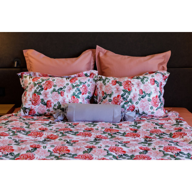 Постельное белье семейное мако сатин люкс Coral Peony von der Thannen