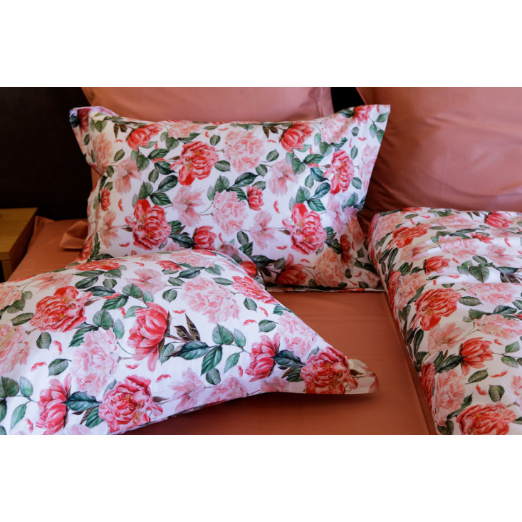Постельное белье семейное мако сатин люкс Coral Peony von der Thannen