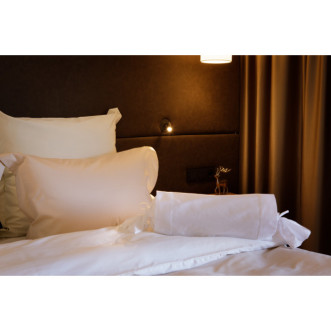 Постельное белье семейное мако сатин люкс von der Thannen Твист белый и беж (Twist white &amp; beige) - купить по низким ценам