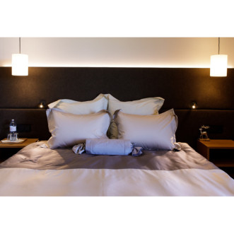 Постельное белье евро мако сатин люкс Twist grey & beige von der Thannen фото