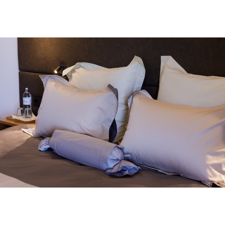 Постельное белье евро мако сатин люкс Twist grey & beige von der Thannen фото