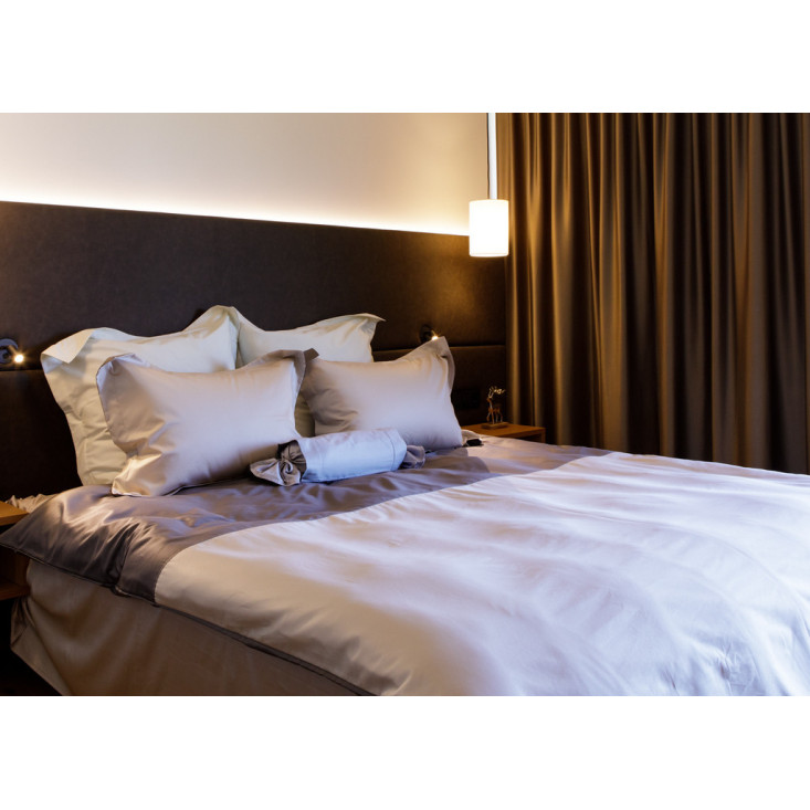 Постельное белье евро мако сатин люкс Twist grey & beige von der Thannen фото