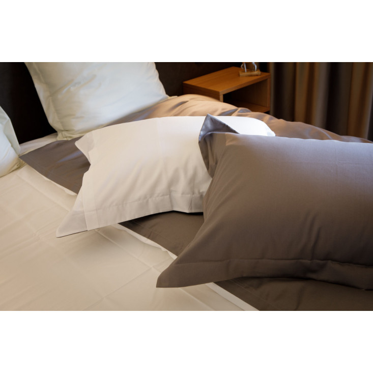 Постельное белье евро мако сатин люкс Twist grey & white von der Thannen