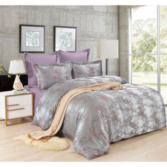 Постельное белье семейное сатин жаккард Вальтери JC-106