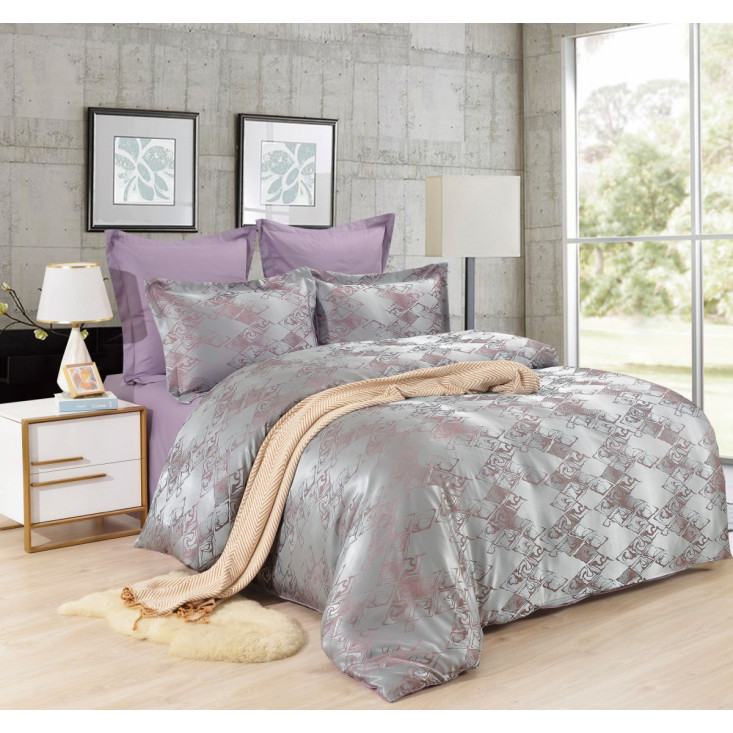 Постельное белье семейное сатин жаккард Вальтери JC-106