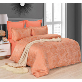Постельное белье 2 спальное сатин жаккард Вальтери JC-108