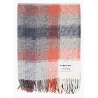 Шерстяной плед альпака меринос Avinamas Andes персик фото