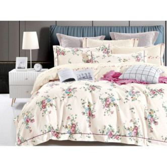 Постельное белье евро сатин Asabella Мэри голд