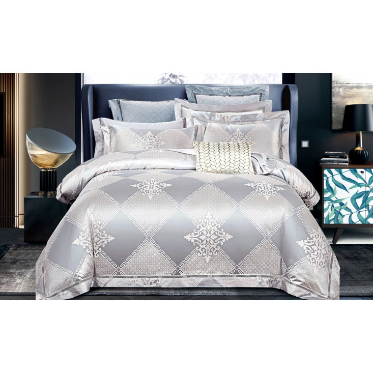 Постельное белье семейное сатин жаккард Вальтери JC-94