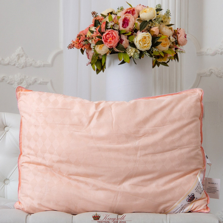 Подушка Элит персиковая 50x70 KingSilk