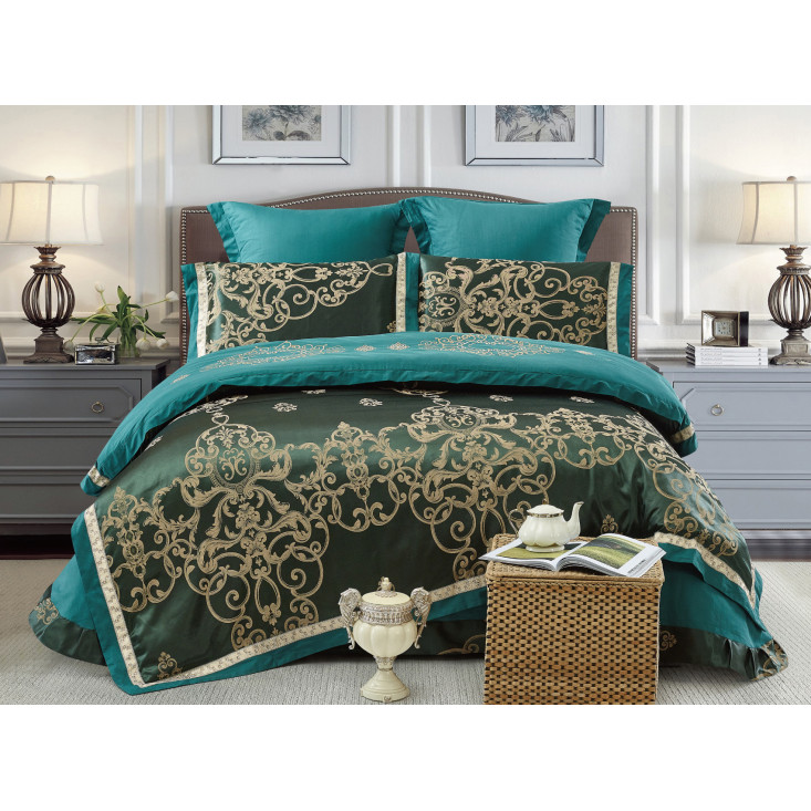 Постельное белье евро Жаккард Cristelle TJ113-65