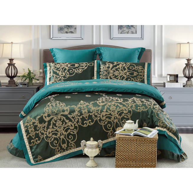 Постельное белье евро Жаккард Cristelle TJ113-65