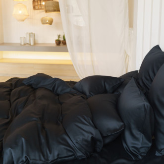 Постельное белье 1,5 спальное Черный Бриллиант German Grass наволочки 70х70