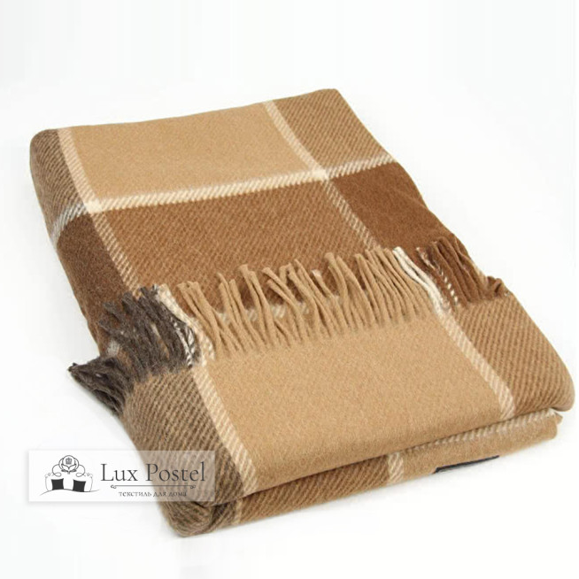 Шерстяной плед альпака меринос PP-25 Incalpaca