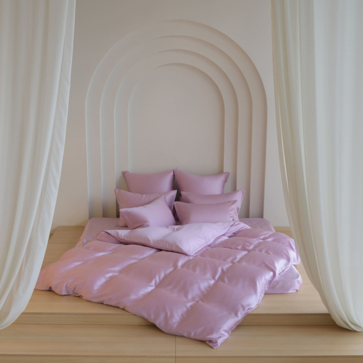 Простыня тенсел 160x200 на резинке Lilac Brilliant Grass German Grass