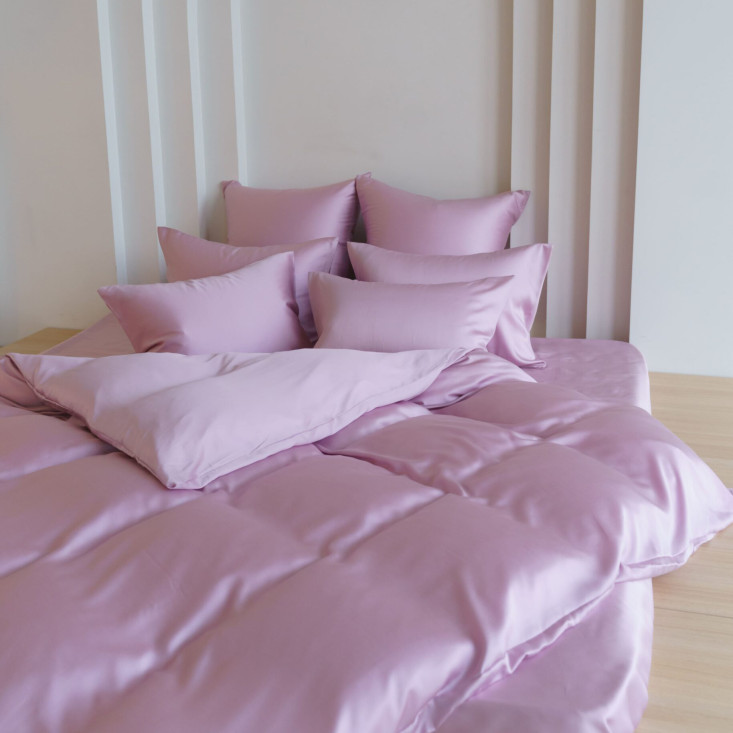 Постельное белье евро тенсел Lilac Brilliant Grass German Grass наволочки 50х70