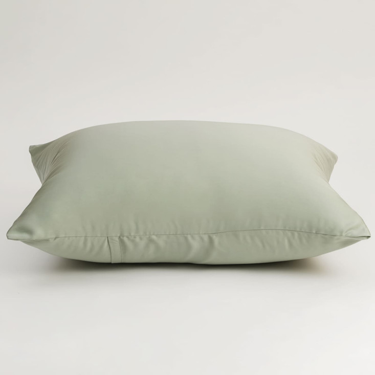 Постельное белье евро с простыней на резинке тенсел Olive Brilliant Grass German Grass