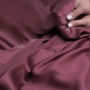 Постельное белье евро с простыней на резинке тенсел German Grass Пурпурный Бриллиант (Purple Brilliant)