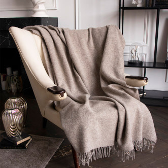 Шерстяной плед Avinamas Mino капучино