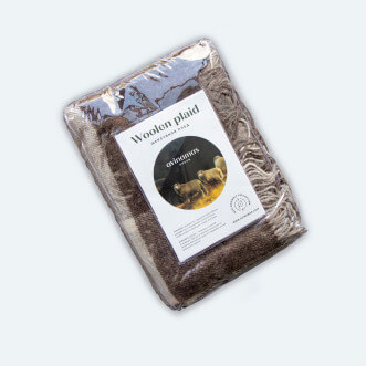 Шерстяной плед Avinamas Mino серый отзывы