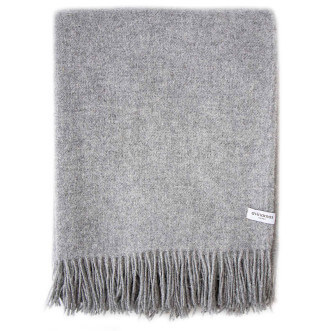 Шерстяной плед Avinamas Mino серый фото