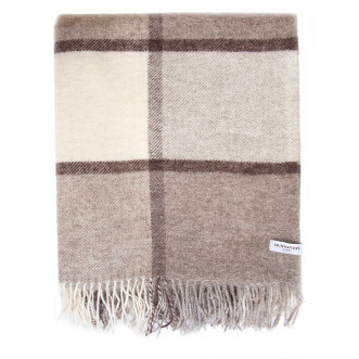 Шерстяной плед Avinamas Maya кешью фото