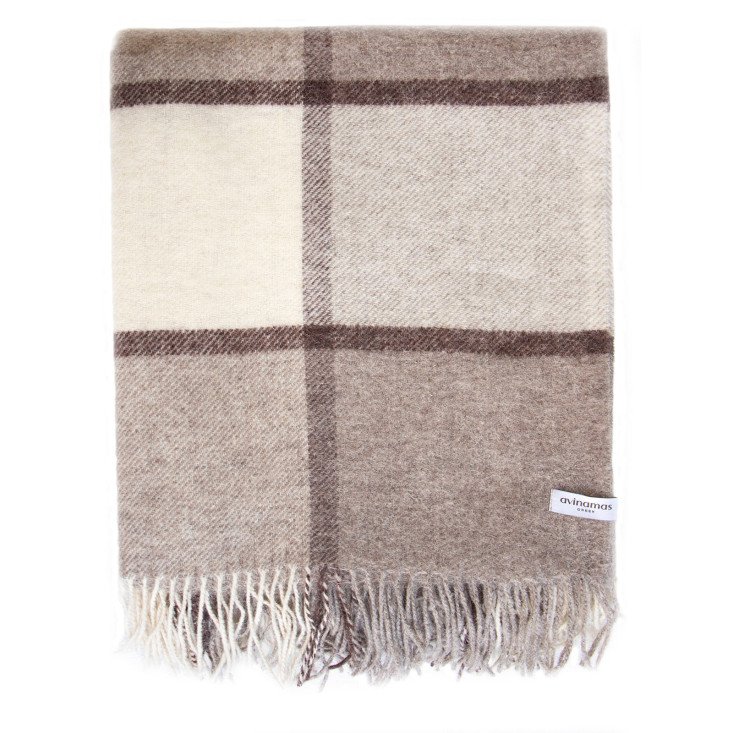 Шерстяной плед Avinamas Maya кешью