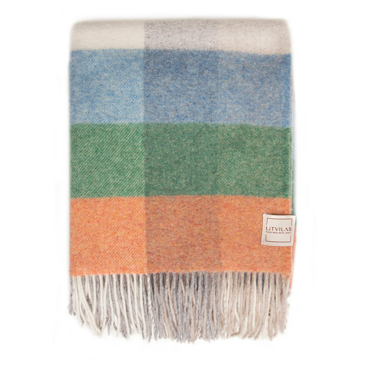 Шерстяной плед монгольские ягнята Litvilas Palanga осень