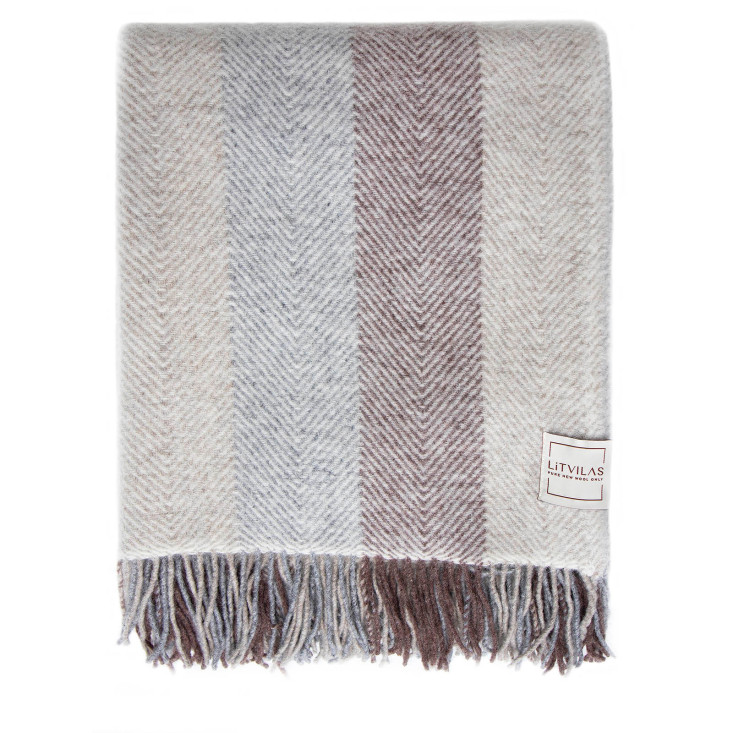 Шерстяной плед монгольские ягнята Litvilas Neman дождь