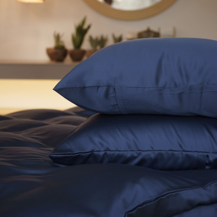 Постельное белье евро тенсел Blue Brilliant Grass German Grass наволочки 70х70