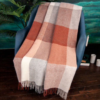 Шерстяной плед альпака меринос Avinamas Peru осень