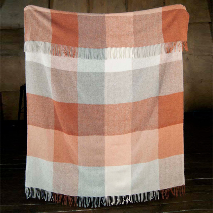 Шерстяной плед альпака меринос Avinamas Peru осень