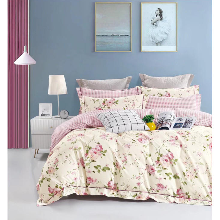 Постельное белье евро сатин Cristelle Amante AM04-74