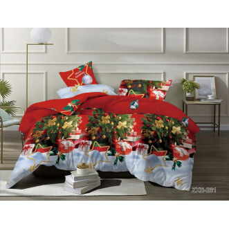 Постельное белье 1,5-спальное бязь Valtery Новый год