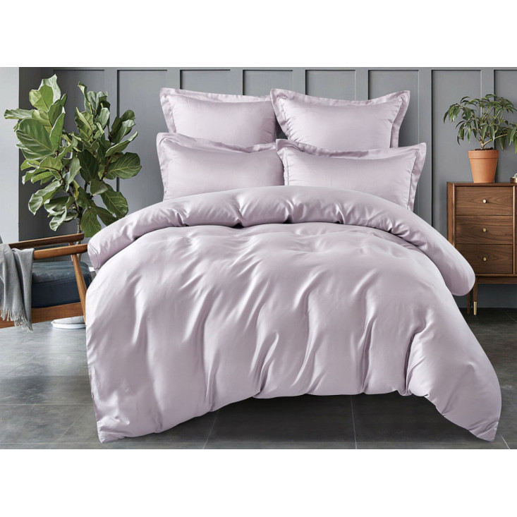 Постельное белье евро сатин Фамилье Однотонное TO-4