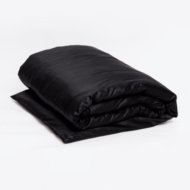 Пододеяльник шелковый евро 200х220 German Grass Черный Алмаз (Diamond Black) по низкой цене