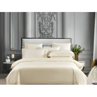 Постельное белье евро люкс мако-сатин Asabella Сливки