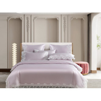 Постельное белье евро люкс мако-сатин Asabella Сирень